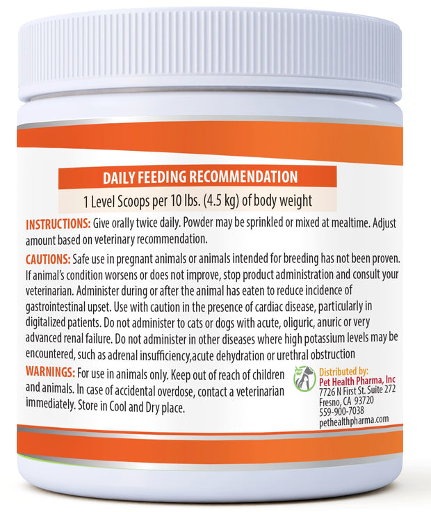 RenaCare K is for Renal K (Potassium Gluconate) Potassium Supplement Powder for Dogs and Cats,(4 oz)with Chicken Liver Flavor-215 Level Scoop ( U.S.A)